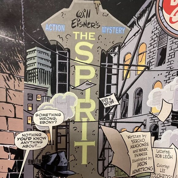 Spirit Vol 1 #19 The Bully Paul Smith Cover DC Comics Sergio Aragonés Mark Evani - Picture 6 of 15